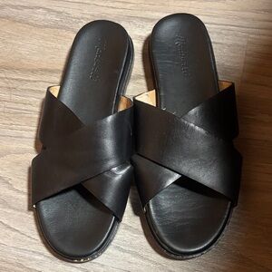 Madewell Women's Black Crisscross Sandals size 9.5
